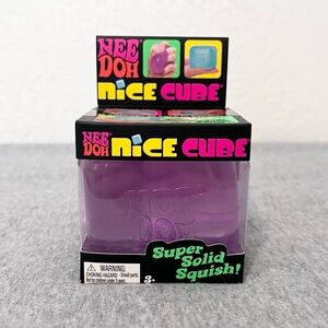 Schylling Original Purple NeeDoh Nice Cube Super Solid Squish Fidget Toy